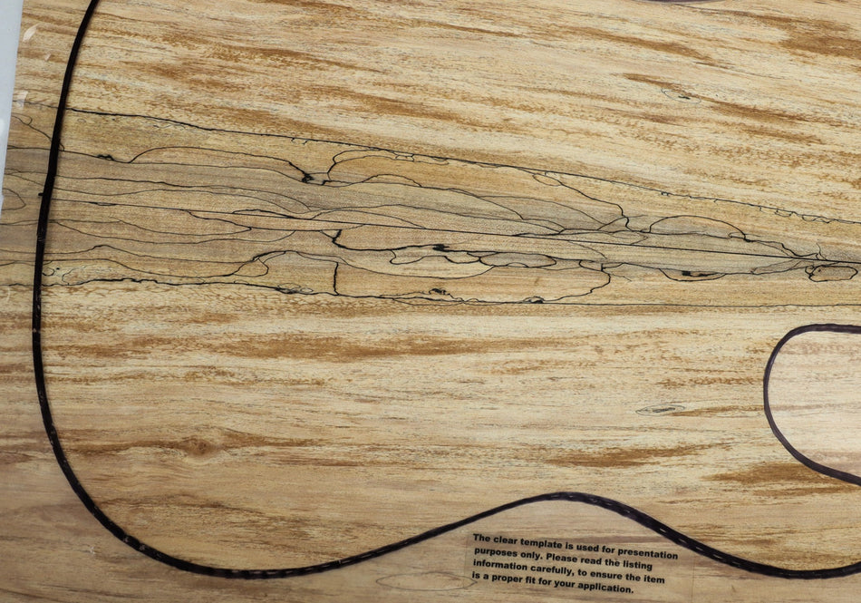 Spalted Maple Guitar set, 0.25" thick (Good Figure) - Stock# 6-1232