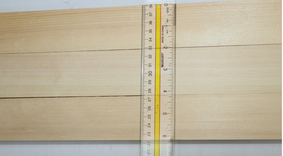 Adirondack Red Spruce Bracewood, 3 blocks 0.75" x 2" x 20" - Stock# 6-1241