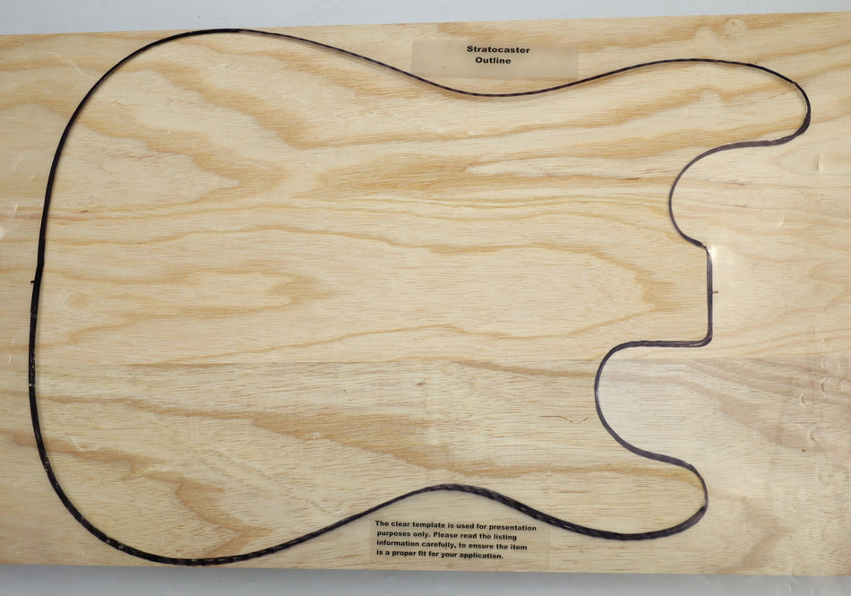 Swamp Ash body blank, Glued 3pc, 1.86" thick (Standard, Light) - Stock# 6-1256