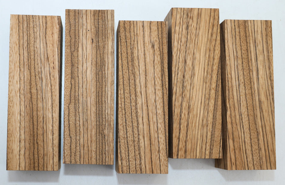 Zebrawood, 5 Blocks 2" x 6" each - Stock# 6-1258