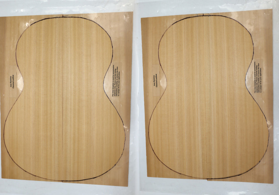 Red Cedar Classical, 2 Guitar Sets, 0.16" thick (+STANDARD) - Stock# 6-1264