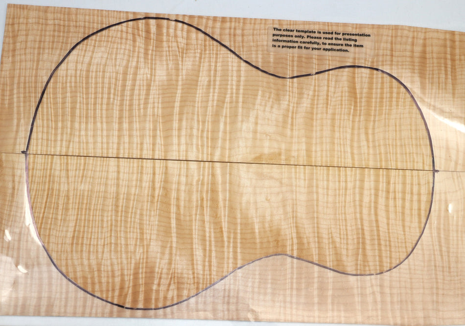 Back & Side set Maple Flame Ukulele / Flat Mandolin (+HIGH FIGURE +4★) - Stock# 6-1273