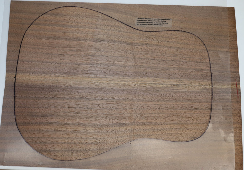 Back & Side set Walnut (Black), Dreadnought - Stock# 6-1278