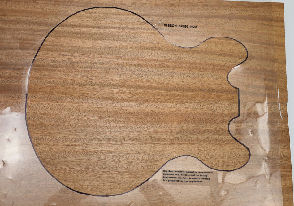 Khaya Mahogany Small Archtop / Body blank, unglued 2pc, 1.86" thick (PREMIUM) - Stock# 6-1302