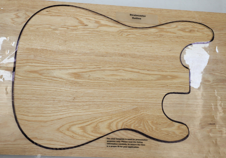 Swamp Ash body blank, Glued 3pc, 1.78" thick (+STANDARD) - Stock# 6-1339