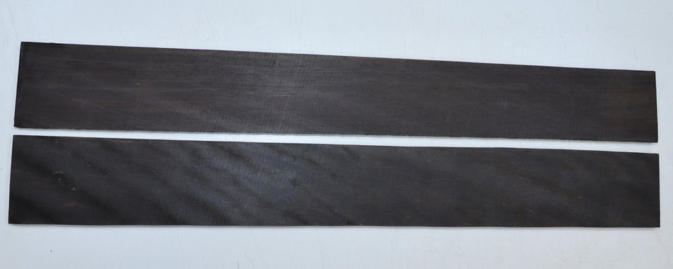 Ebony Fingerboards, 2 pieces, 21" long, unslotted - Stock# 6-1383