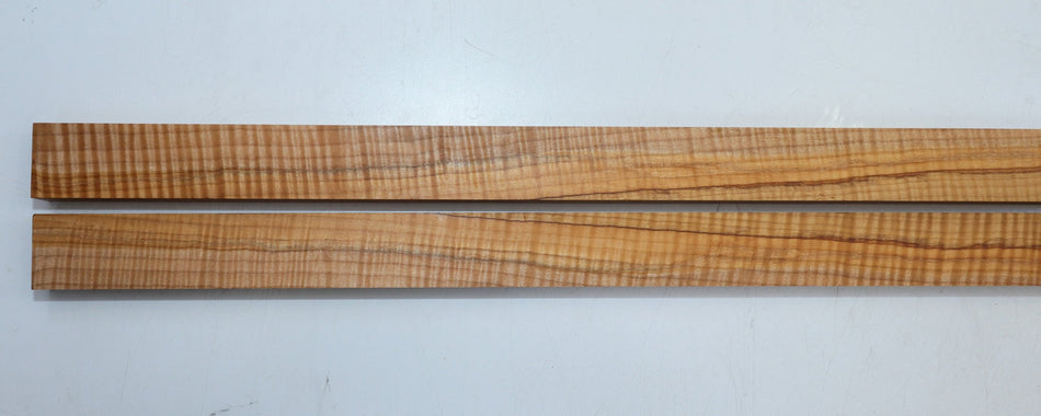 Maple Spindles, 2 pieces 1" x 1.5" x 30.5" (HIGH FIGURE) - Stock# 6-1386