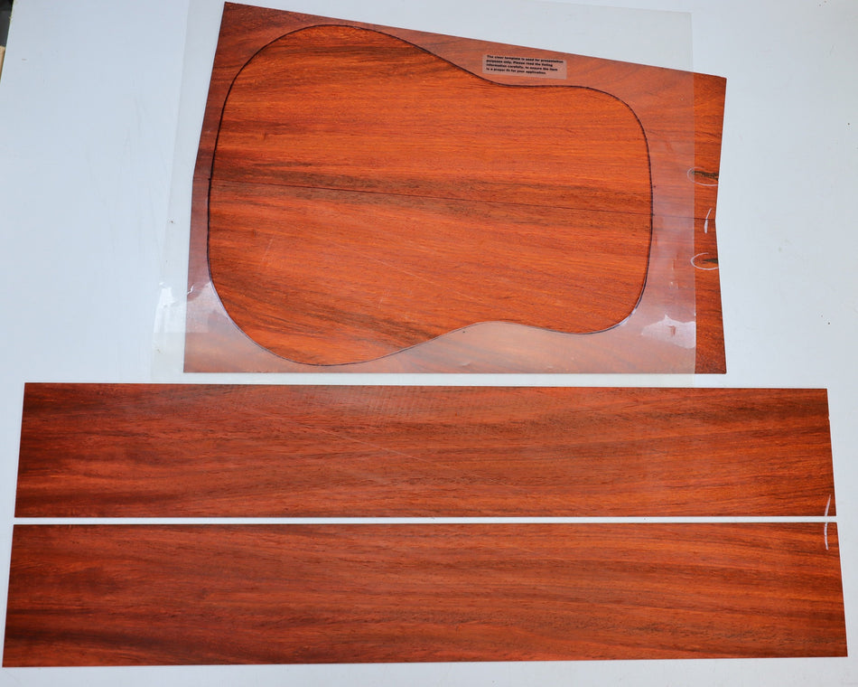 Padauk Dreadnought back & side set - Stock# 6-1455