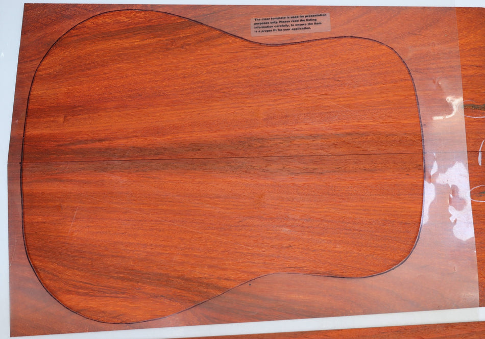 Padauk Dreadnought back & side set - Stock# 6-1455