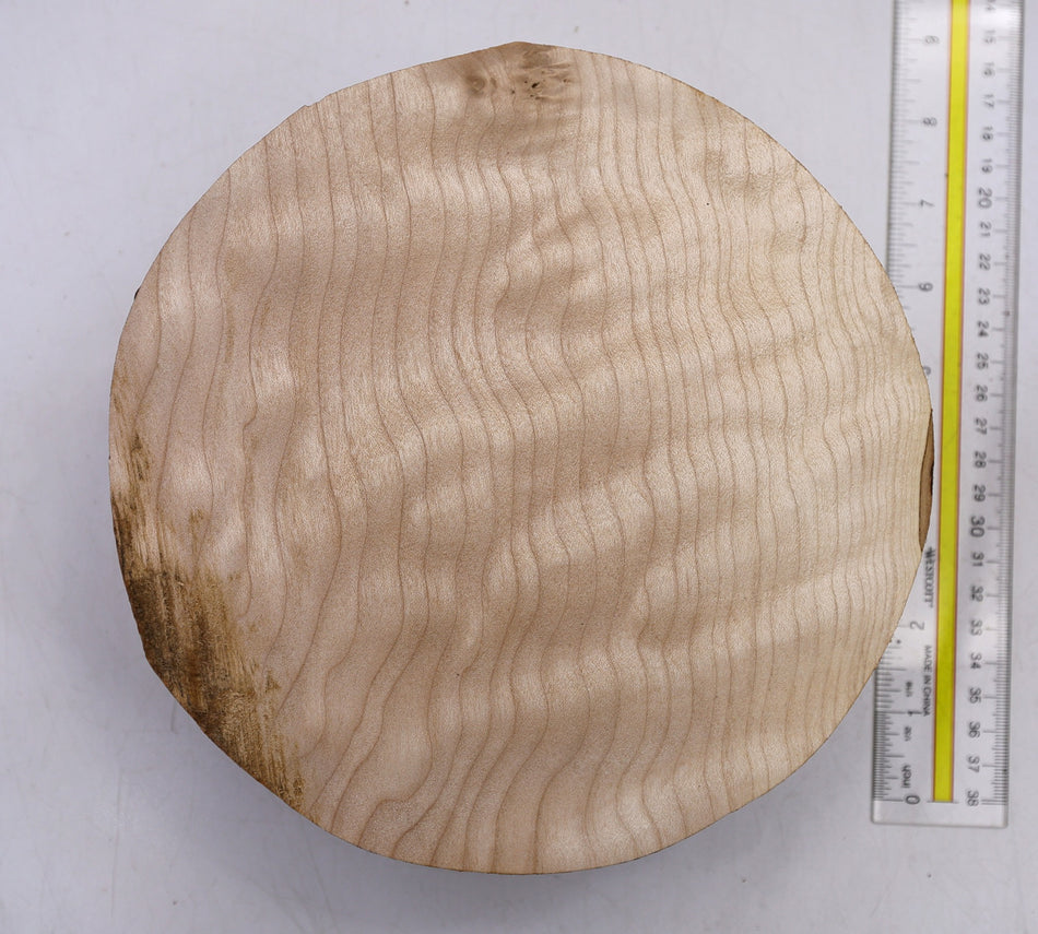 Maple Quilt Round 8" diameter x 3.4" - Stock# 6-1561