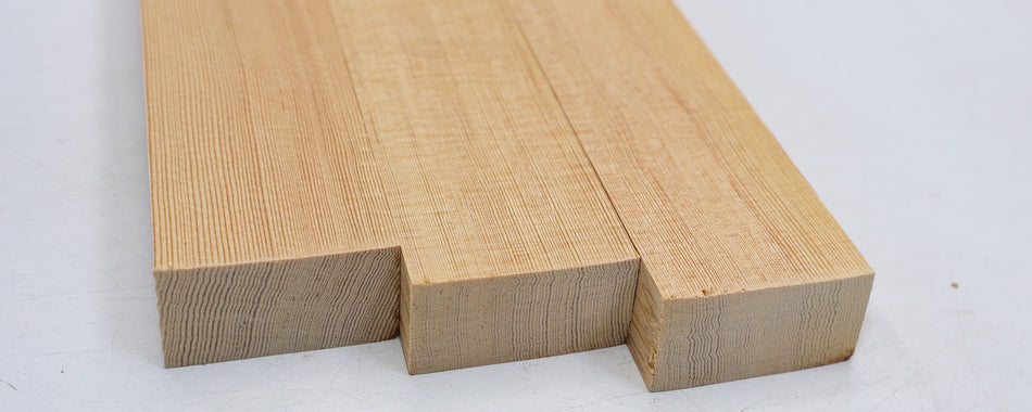 Douglas-Fir Bracewood, 3 blocks 1" x 1.9" x 21.5" - Stock# 6-1649