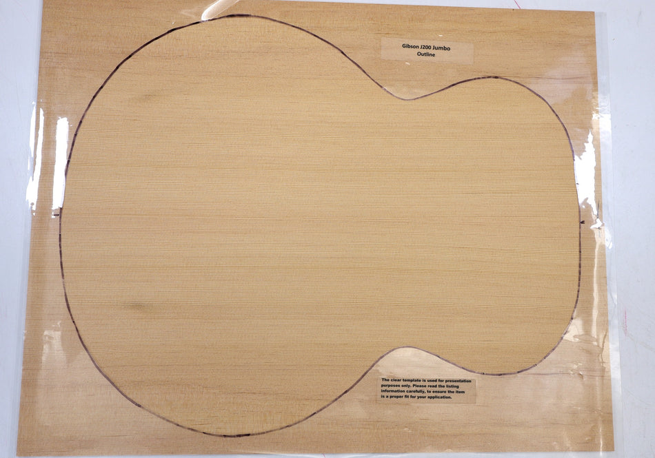 Douglas-Fir Jumbo Guitar Set, 0.15" thick (Standard 3★) - Stock# 6-1656