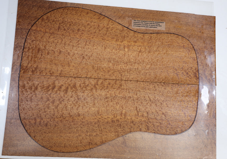 Back & Side set Sapele Pommele Dreadnought (HIGH FIGURE 4★) - Stock# 6-1727