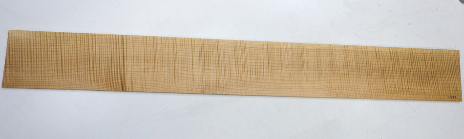 Maple Flame Bass Fingerboard, 34" long, unslotted (HIGH FIGURE 4★) - Stock# 6-1729