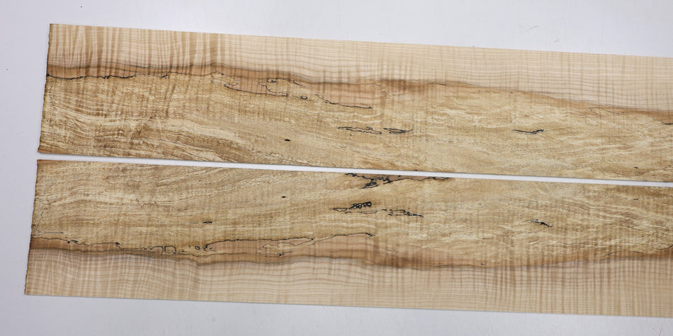 Spalted Maple Flame Side set, 5.5" wide x 33.75" (HIGH FIGURE) - Stock# 6-1745