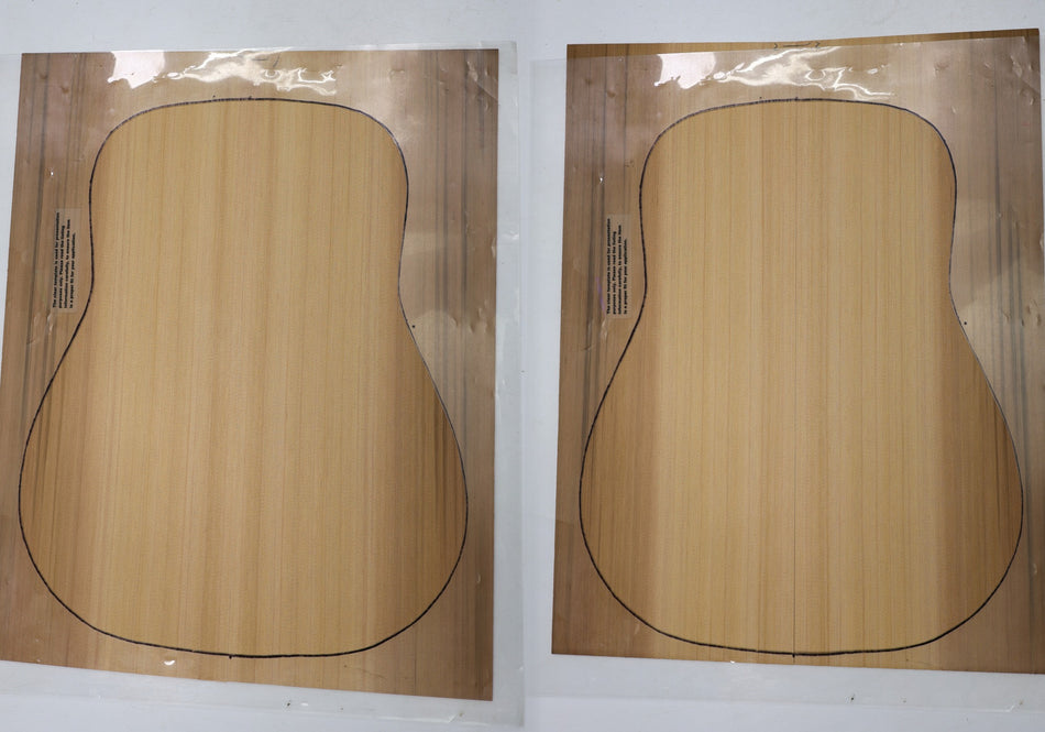 Red Cedar Jumbo, 2 Guitar Sets 0.14" thick (Factory) - Stock# 6-1798