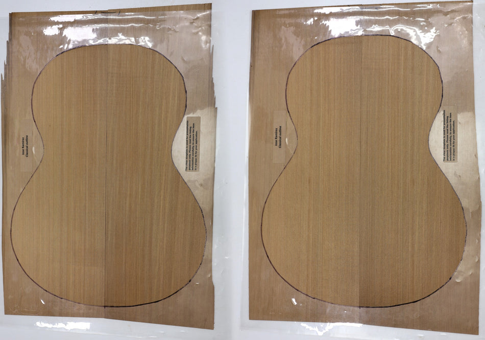 Red Cedar Classical, 2 Guitar Sets, 0.16" thick (Standard) - Stock# 6-1827