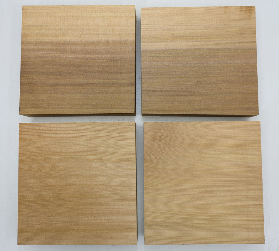 Red Cedar Blocks, 4 pieces 1.7" x 6" x 6" each - Stock# 6-1869