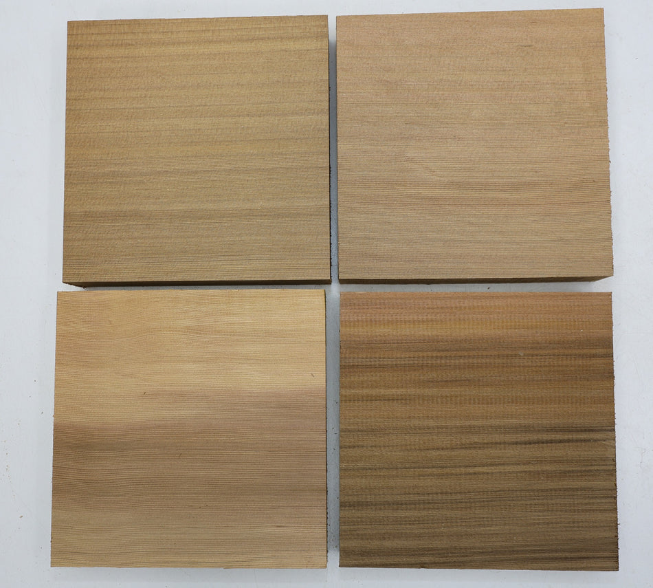 Red Cedar Blocks, 4 pieces 1.5" x 7" x 7" each - Stock# 6-1870