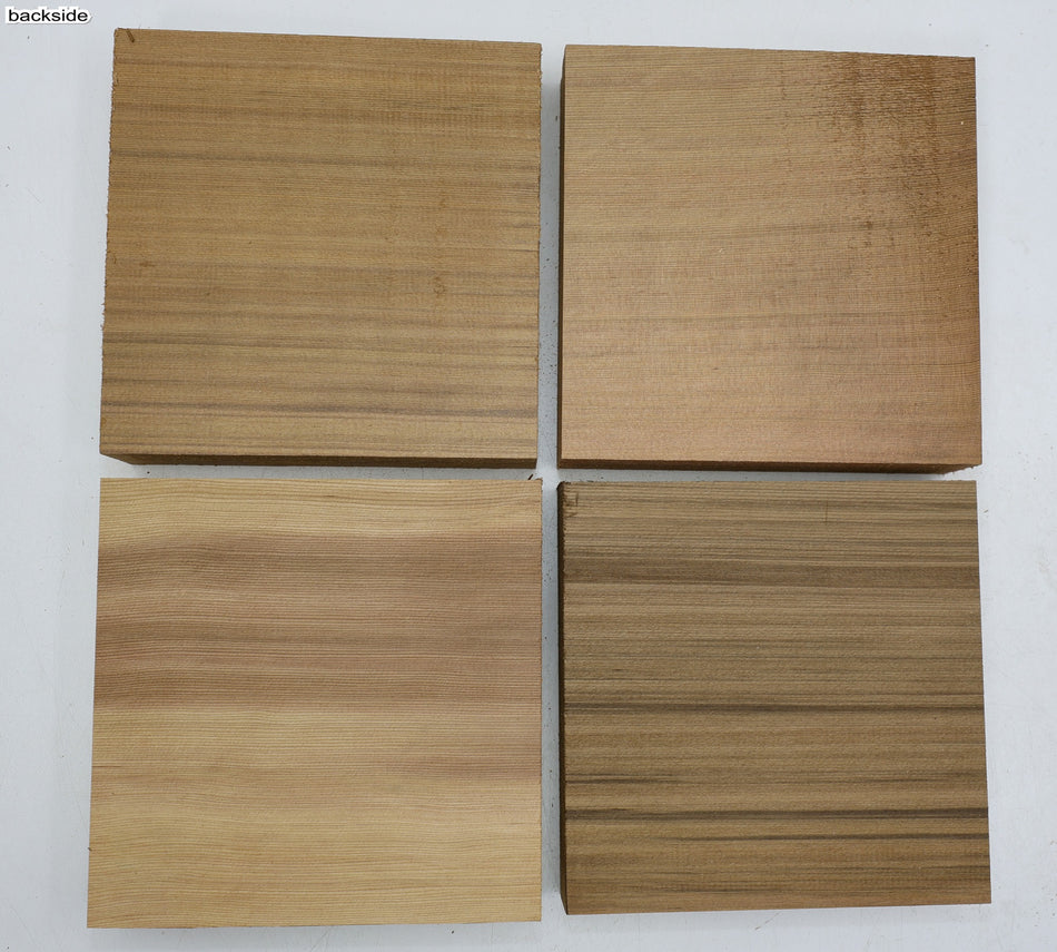 Red Cedar Blocks, 4 pieces 1.5" x 7" x 7" each - Stock# 6-1870