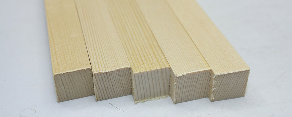 Engelmann Spruce Tonebars / Bracewood, 5 blocks 0.92" x 0.92" x 20" - Stock# 6-1892