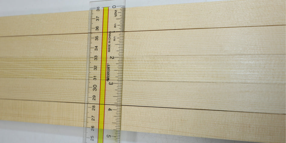 Engelmann Spruce Tonebars / Bracewood, 5 blocks 0.92" x 0.92" x 20" - Stock# 6-1892