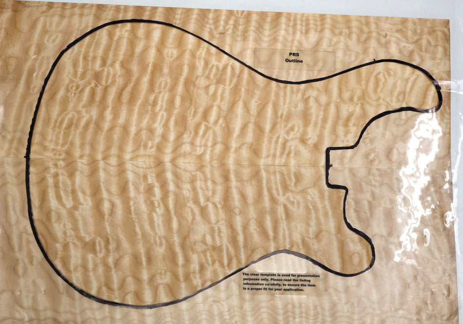 Maple Quilt Guitar set, 1" thick (GREAT FIGURE +3★) - Stock# 6-1901