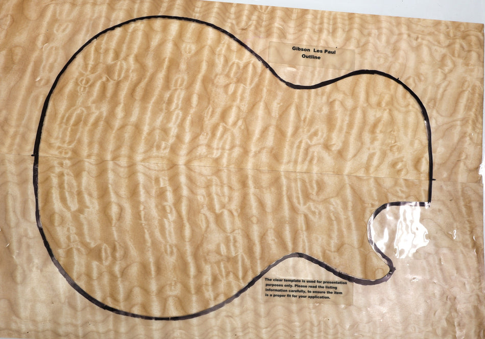 Maple Quilt Guitar set, 1" thick (GREAT FIGURE +3★) - Stock# 6-1901