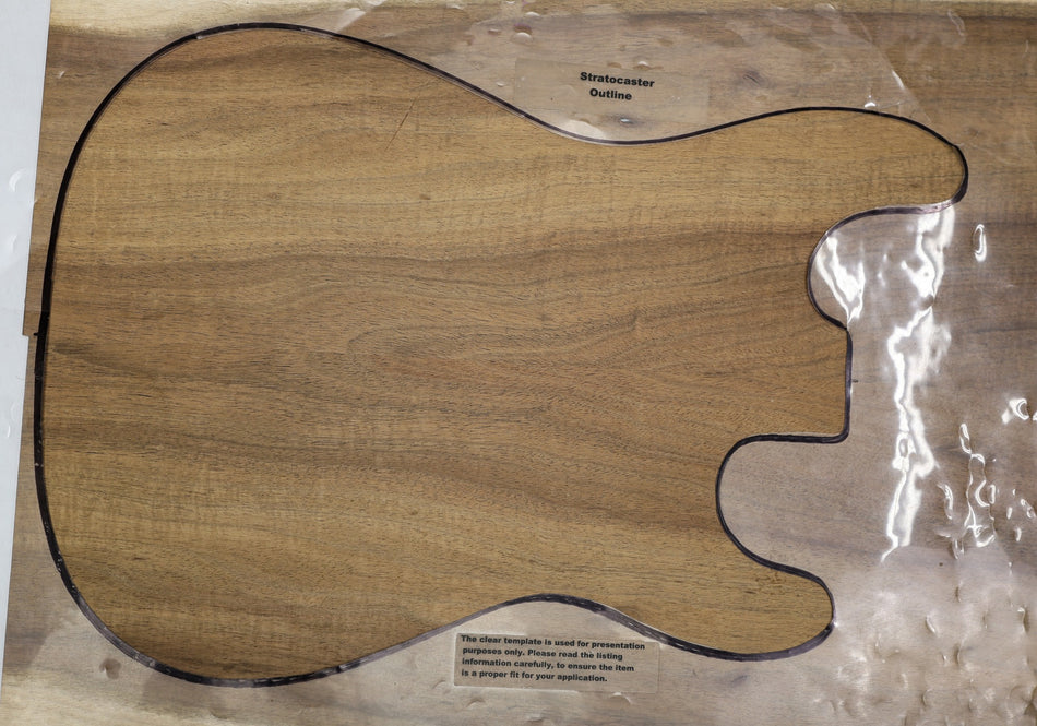 Walnut (Black) Guitar set, 0.12" thick - Stock# 6-1909