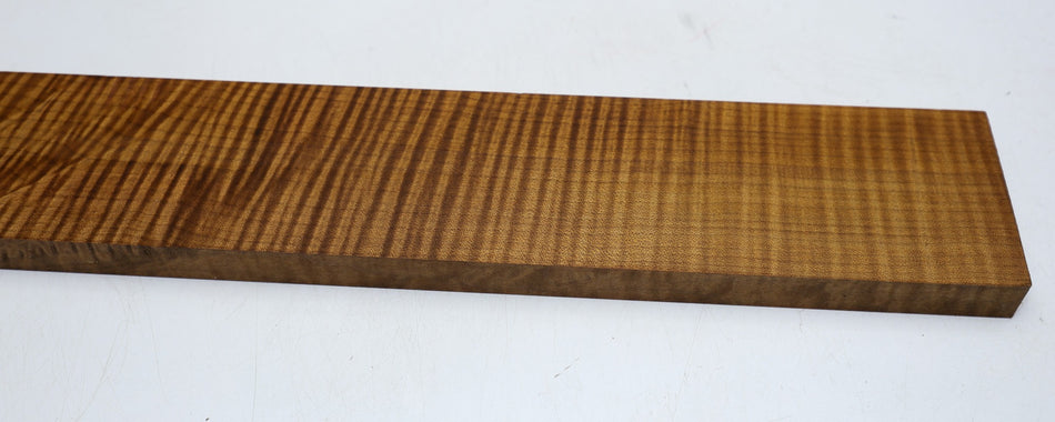 Torrefied Maple Flame Neck Blank 0.86" x 3.9" x 30" (+GREAT FIGURE +3★) - Stock# 6-1926