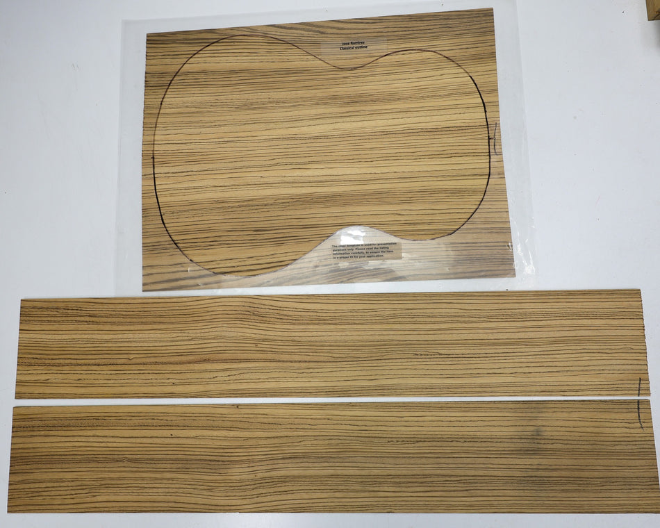 Back & Side set Zebrawood, Classical (PREMIUM) - Stock# 6-1975