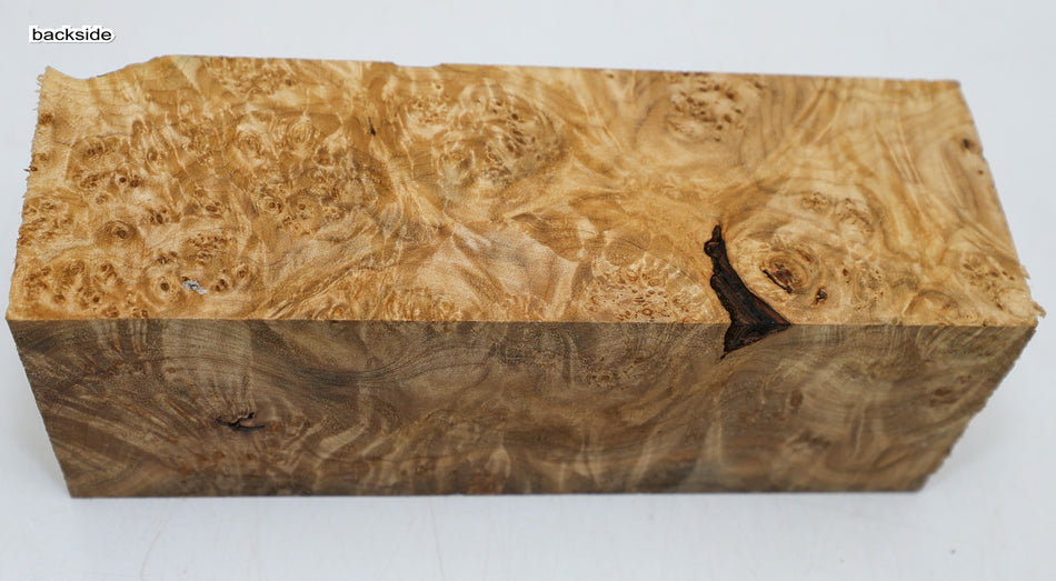 Maple Burl Spindle 3" x 8.5" long (HIGH FIGURE) - Stock# 6-2026