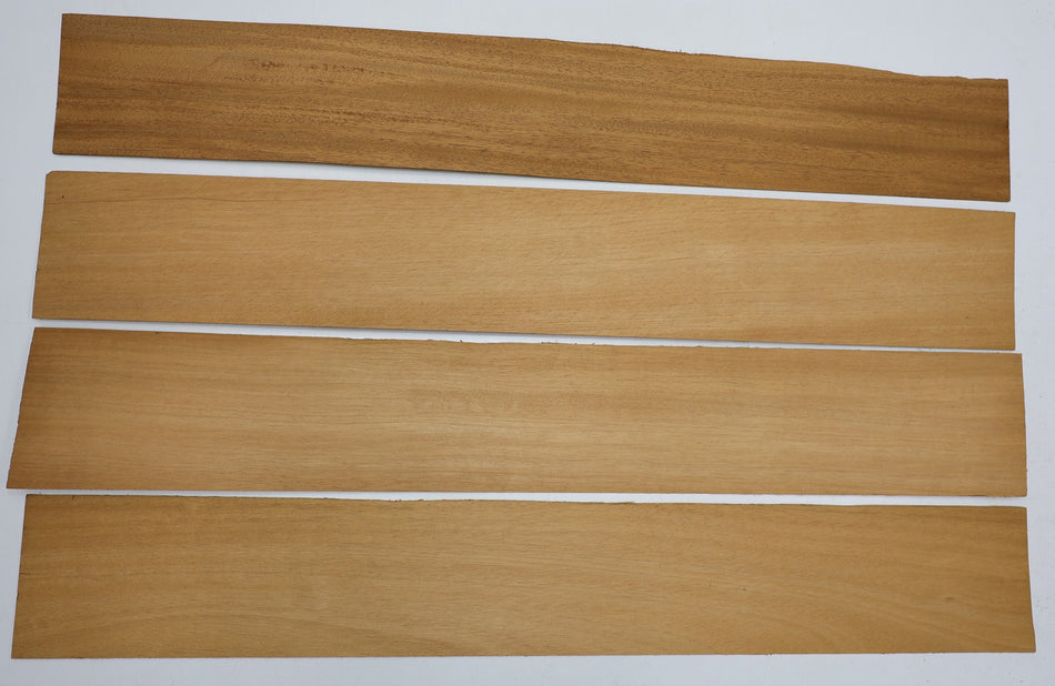 Khaya African Mahogany, 5 pieces 0.1" x 4.5" x 33.3" - Stock# 6-2060