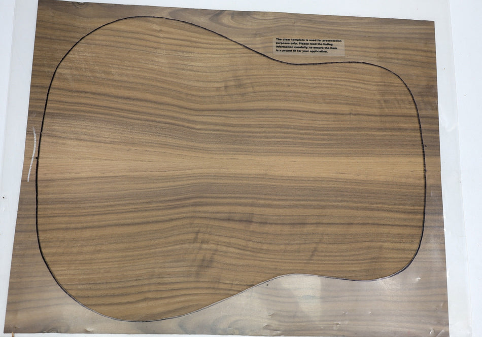 Back & Side set Walnut (Black), Dreadnought - Stock# 6-2062