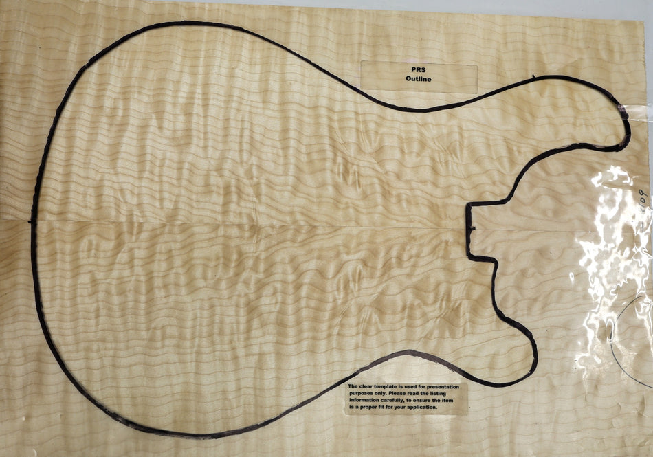 Maple Quilt Guitar set, 0.94" thick (Great Figure 3★) - Stock# 6-2109