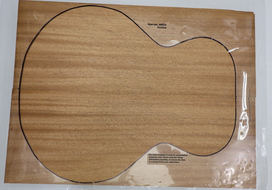 Khaya Mahogany Archtop / Body blank, unglued 2pc, 1.9" thick (PREMIUM) - Stock# 6-2170