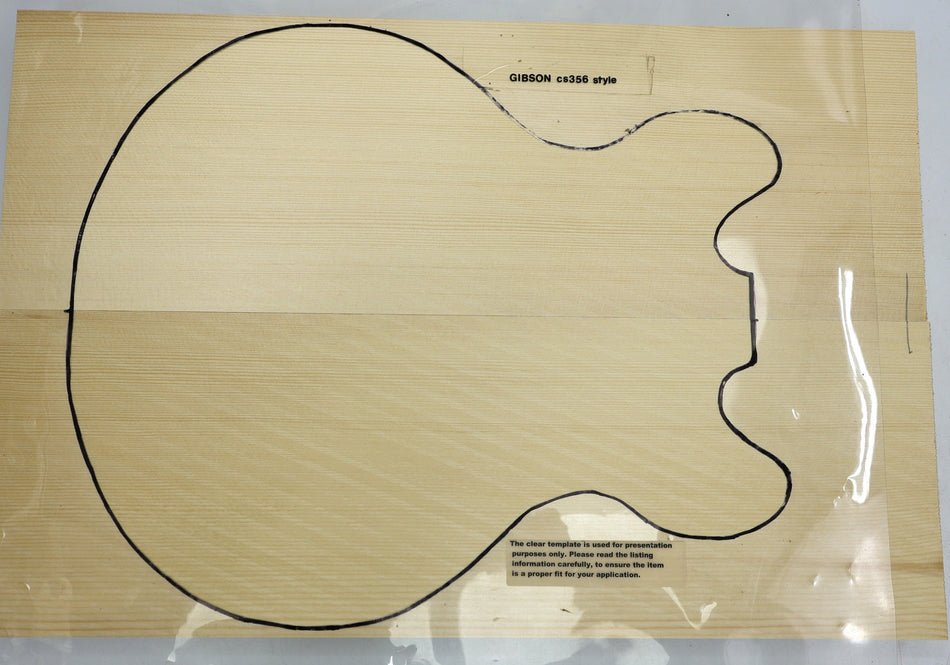 Engelmann Spruce Small Archtop / Body blank, unglued 2pc, 1.78" thick (HIGH GRADE, Very Light) - Stock# 6-2220