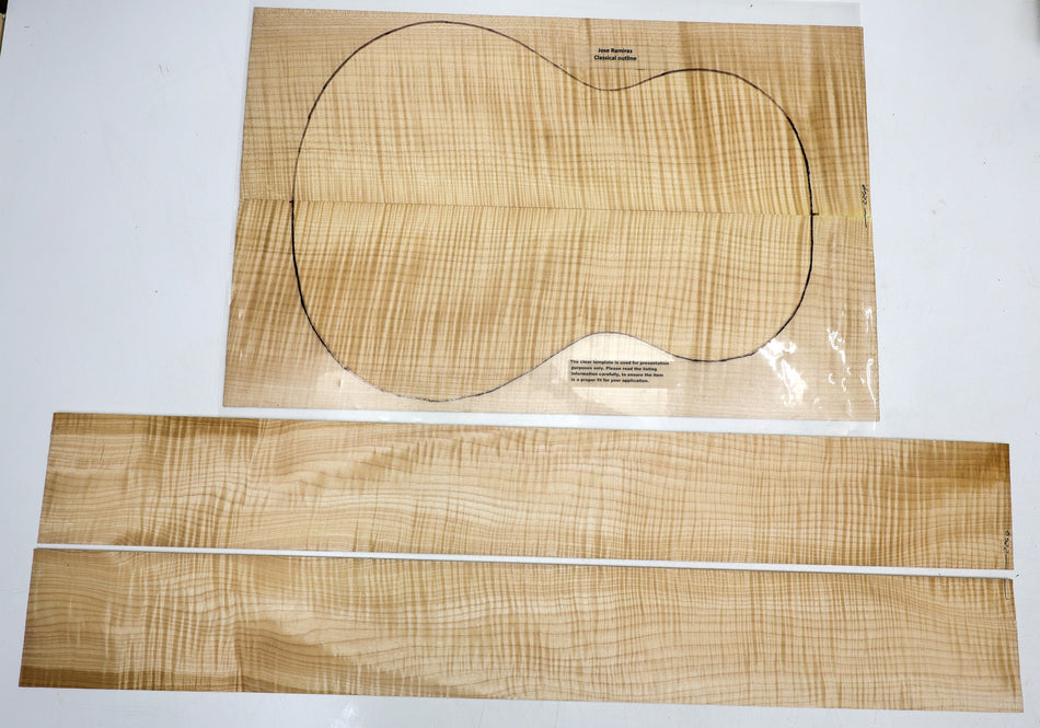 Back & Side set Maple Flame, Classical (HIGH FIGURE 4★) - Stock# 6-2249