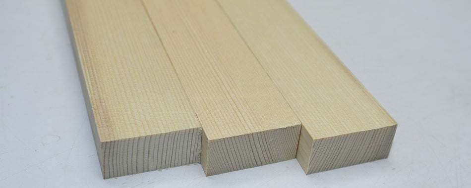 Engelmann Spruce Bracewood, 3 blocks 0.9" x 1.8" x 20" - Stock# 6-2287