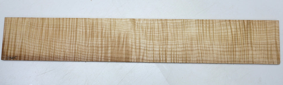 Maple Flame Guitar Fingerboard, 22" long, unslotted (HIGH FIGURE) - Stock# 6-2325