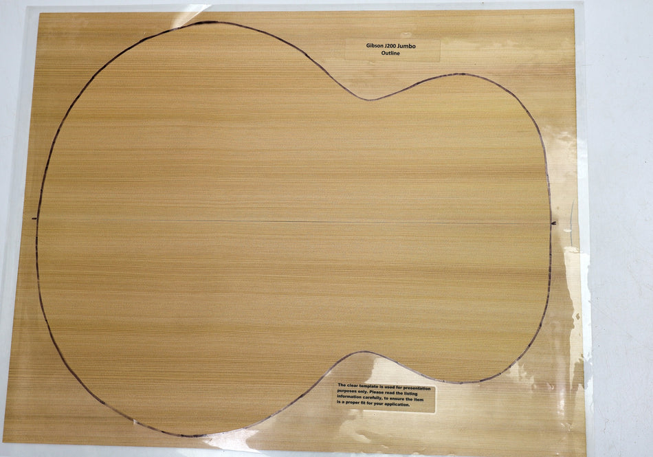 Red Cedar Jumbo Guitar Set, 0.15" thick (+STANDARD +3★) - Stock# 6-2331