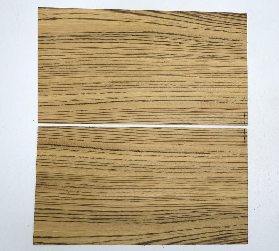 Zebrawood Set of 2 pieces, 0.14" x 7.7" x 14" each - Stock# 6-2349