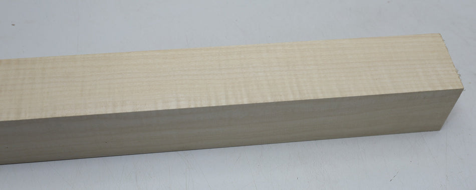 Maple Flame Neck Blank 2.6" x 2.6" x 23" - Stock# 6-2402