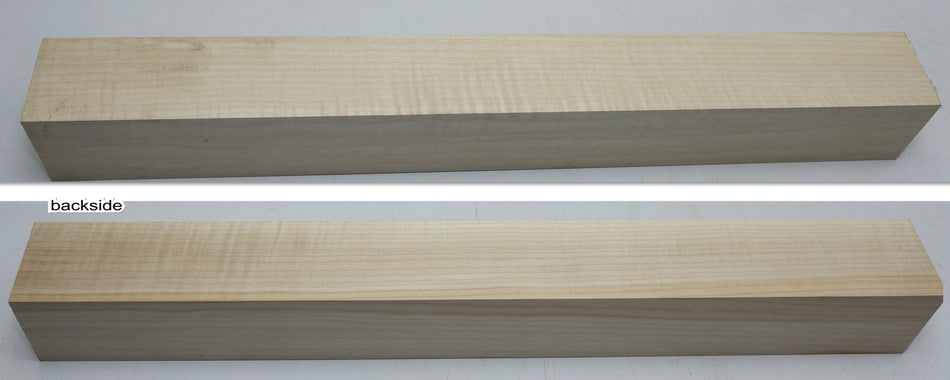 Maple Flame Neck Blank 2.6" x 2.6" x 23" - Stock# 6-2402