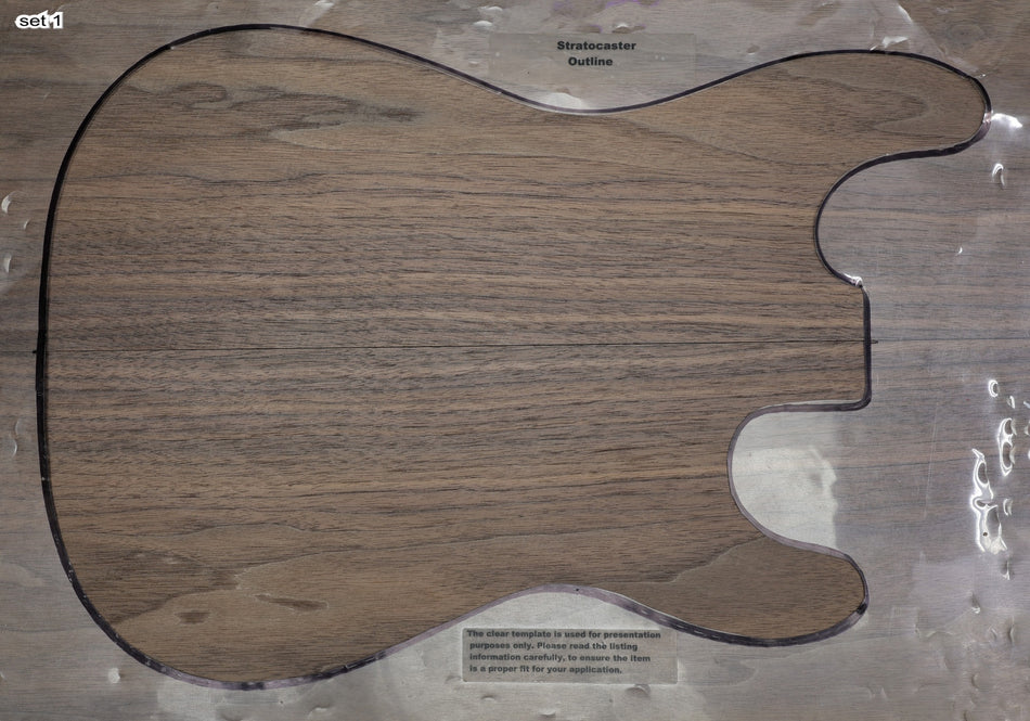 2 matched Walnut (Black) Guitar sets, 0.25" thick - Stock# 6-2414