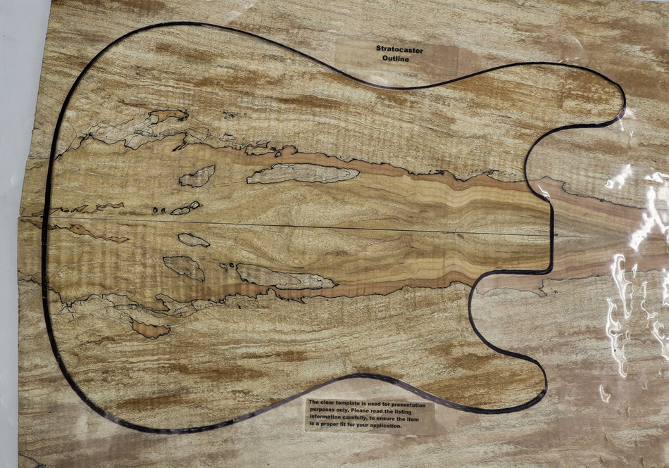 Spalted Maple Guitar set, 0.31" thick (GREAT FIGURE) - Stock# 6-2421