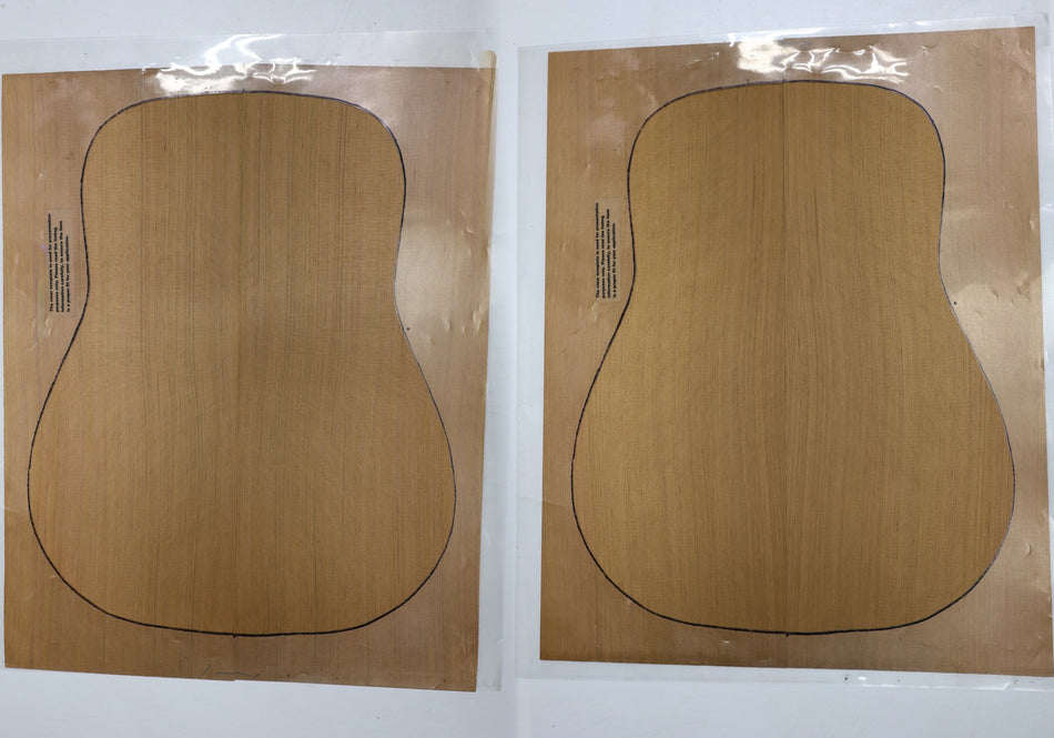 Red Cedar Dreadnought, 2 Guitar Sets 0.16" thick (+Factory) - Stock# 6-2481