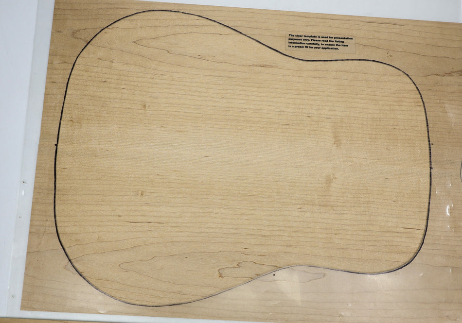 Back & Side set Rock Maple, Dreadnought - Stock# 6-2493