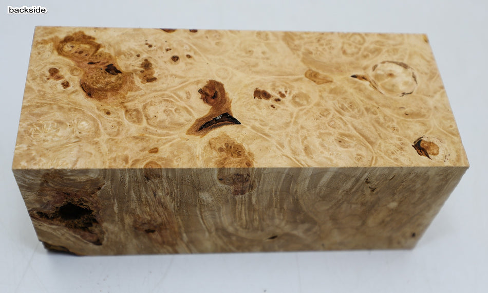 Maple Burl Spindle 3" x 7" long (HIGH FIGURE) - Stock# 6-1499