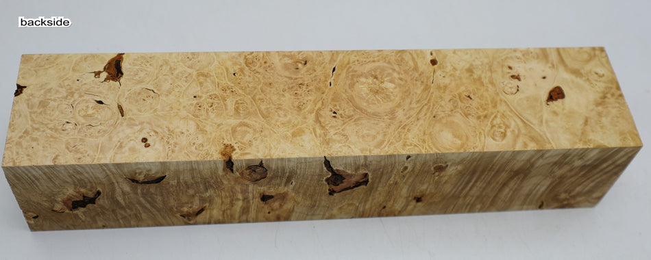 Maple Burl Spindle 3" x 14.5" long (HIGH FIGURE) - Stock# 6-2527